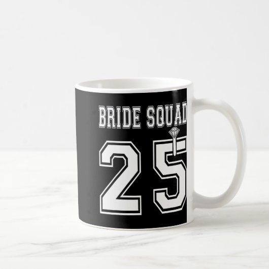 Bride Squad 2025 Brautparty Bachelorette Team Gr Kaffeetasse (Rechts)