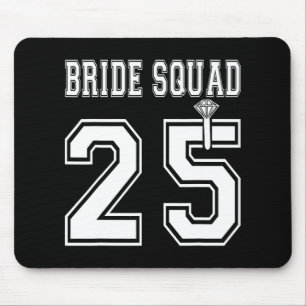 Bride Squad 2025 Brautparty Bachelorette Team Gr Mousepad