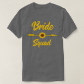 Bride Squad Bachelorette Brautparty Sonnenblume Fl T-Shirt (Design vorne)