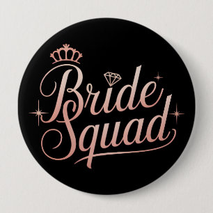 Bride Squad Bachelorette Bridesmaid Button