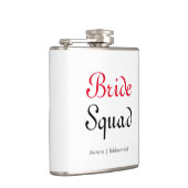 Bride Squad Bachelorette Bridesmaid Personalisiert Flachmann (Rechts)