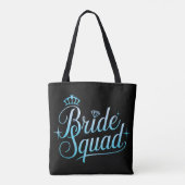 Bride Squad Bachelorette Bridesmaid Tasche (Rückseite)