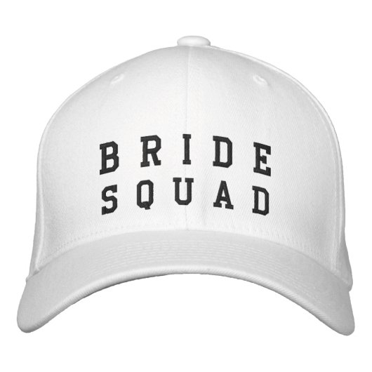 Bride Squad | Bachelorette Bridesmaid Trendy Bestickte Baseballkappe (Vorderseite)