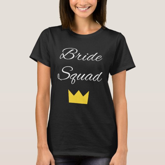 Bride Squad Bachelorette Party Bridal T-Shirt (Vorderseite)