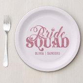 Bride Squad Bachelorette party Pappteller