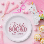 Bride Squad Bachelorette party Pappteller (Party)