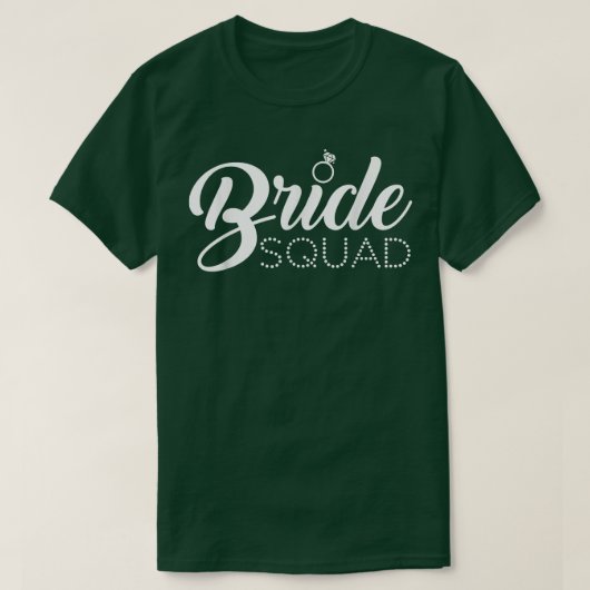 Bride Squad Bachelorette Wedding Party T-Shirt (Design vorne)