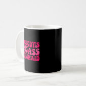 Bride Squad Brautparty Groovy Bachel Kaffeetasse (Vorderseite Links)