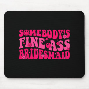 Bride Squad Brautparty Groovy Bachel Mousepad