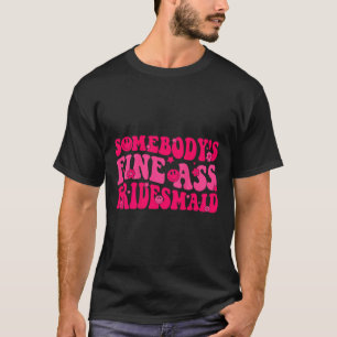 Bride Squad Brautparty Groovy Bachel T-Shirt