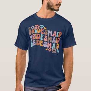 Bride Squad Brautparty Groovy Bachel T-Shirt