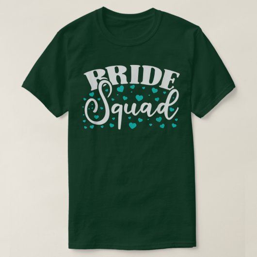 Bride Squad Bride And Bridesmaid T-Shirt (Design vorne)
