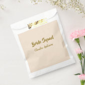 Bride squad bridesmaid name golden orange wedding geschenktütchen (Versiegelt)