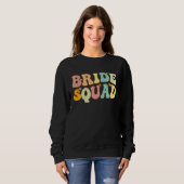 Bride Squad Bridesmaid Proposal Bridal Shower Wedd Sweatshirt (Vorne ganz)