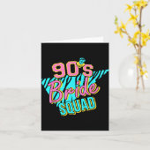 Bride Squad Bridesmaid Retro Matching Bachelor der Karte (Gelbe Blume)