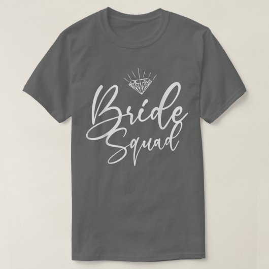 Bride Squad Bridesmaids Hochzeiten T-Shirt (Design vorne)