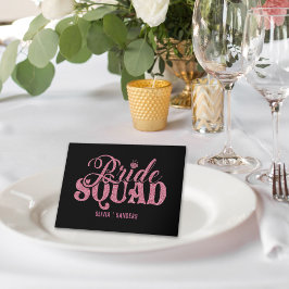 Bride Squad Bright Pink Karte