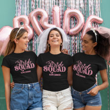 Bride Squad Bright Pink