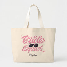 Bride Squad Custom Tote Bag für Bridesmaier