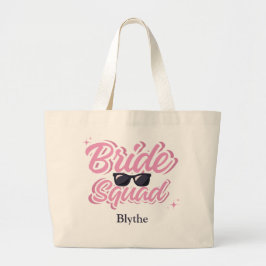 Bride Squad Custom Tote Bag für Bridesmaier Jumbo Stoffbeutel