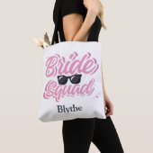 Bride Squad Custom Tote Bag für Bridesmaier Tasche (Von Nahem)