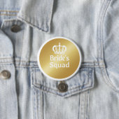 Bride Squad | Gold Bachelorette Bridesmaid Button (Beispiel)