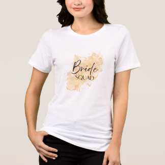 Bride Squad - Gold Galaxy Glow Tri-Blend Shirt
