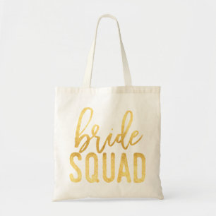 Bride Squad Gold Tragetasche