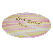 Bride squad golden pastel pink colorful glitter br schneidebrett (Ecke)