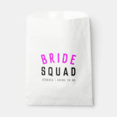 Bride Squad | Hot Pink Bachelorette Bridesmaid Geschenktütchen (Vorderseite)