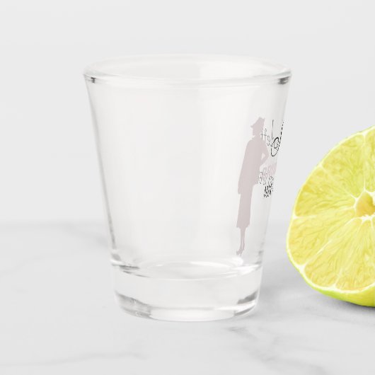 Bride Squad | Hot Pink Bachelorette Bridesmaid Schnapsglas (Links)