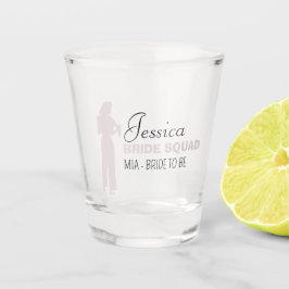 Bride Squad | Hot Pink Bachelorette Bridesmaid Schnapsglas