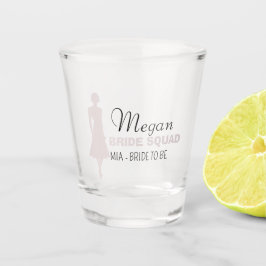Bride Squad | Hot Pink Bachelorette Bridesmaid Schnapsglas