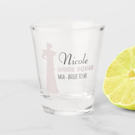Bride Squad | Hot Pink Bachelorette Bridesmaid Sho Schnapsglas