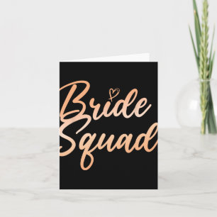 Bride Squad Junggeselinnen-Abschied Bridesmaid Bri Karte