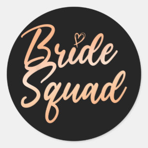 Bride Squad Junggeselinnen-Abschied Bridesmaid Bri Runder Aufkleber