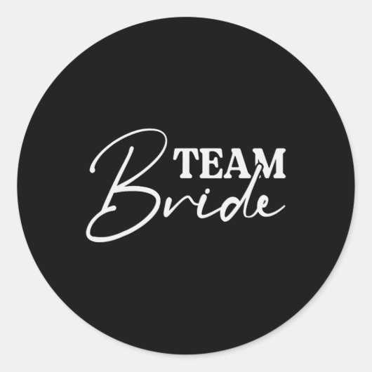 Bride Squad Junggeselinnen-Abschied Bridesmaid Cre Runder Aufkleber (Vorderseite)