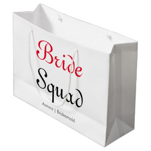 Bride Squad Junggeselinnen-Abschied Bridesmaid Große Geschenktüte