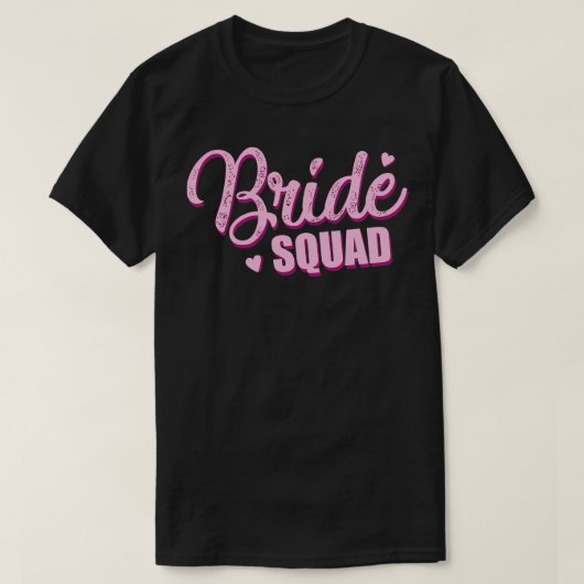 Bride Squad Junggeselinnen-Abschied T-Shirt (Design vorne)