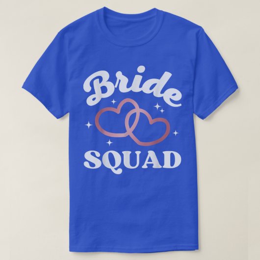 Bride Squad Junggeselinnen-Abschied Wedding Brides T-Shirt (Design vorne)