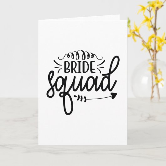 Bride squad karte (Gelbe Blume)