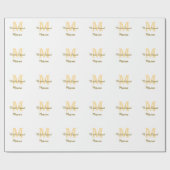 Bride squad monogram golden bridal shower simple geschenkpapier (Flach)