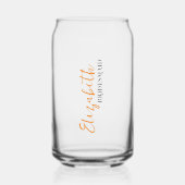 Bride Squad | Monogramm-Brautparty Dosenglas (Vorderseite)