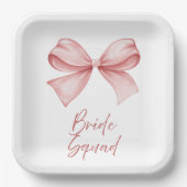 Bride Squad Pappteller (Vorderseite)