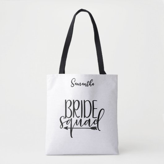 Bride Squad Personalisiert Tasche (Vorderseite)