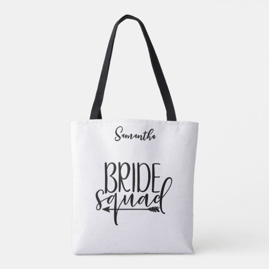Bride Squad Personalisiert Tasche (Rückseite)