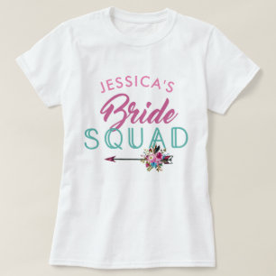 Bride Squad Personalisiertes Party Bridesmaids Top