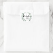 Bride Squad Quadratischer Aufkleber (Tasche)