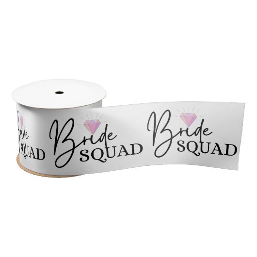 Bride Squad Ribbon Satinband (Spule)