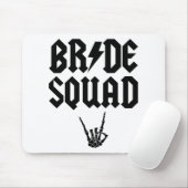 Bride Squad Rock'n'Roll Skeleton Hand Halloween Ba Mousepad (Mit Mouse)